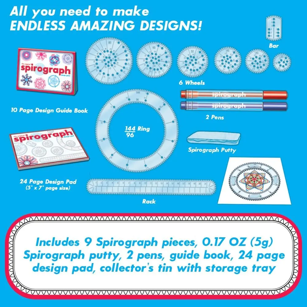 Spirograph Design Set Collectors Tin, photo 4